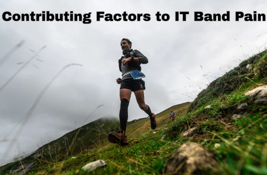 runner with knee pain from IT Band Syndrome kinesiology tape iliotibial band injury symptoms Physiotherapy Oakville