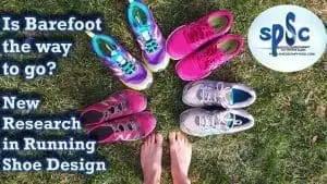 running shoes running bare foot or in running shoes