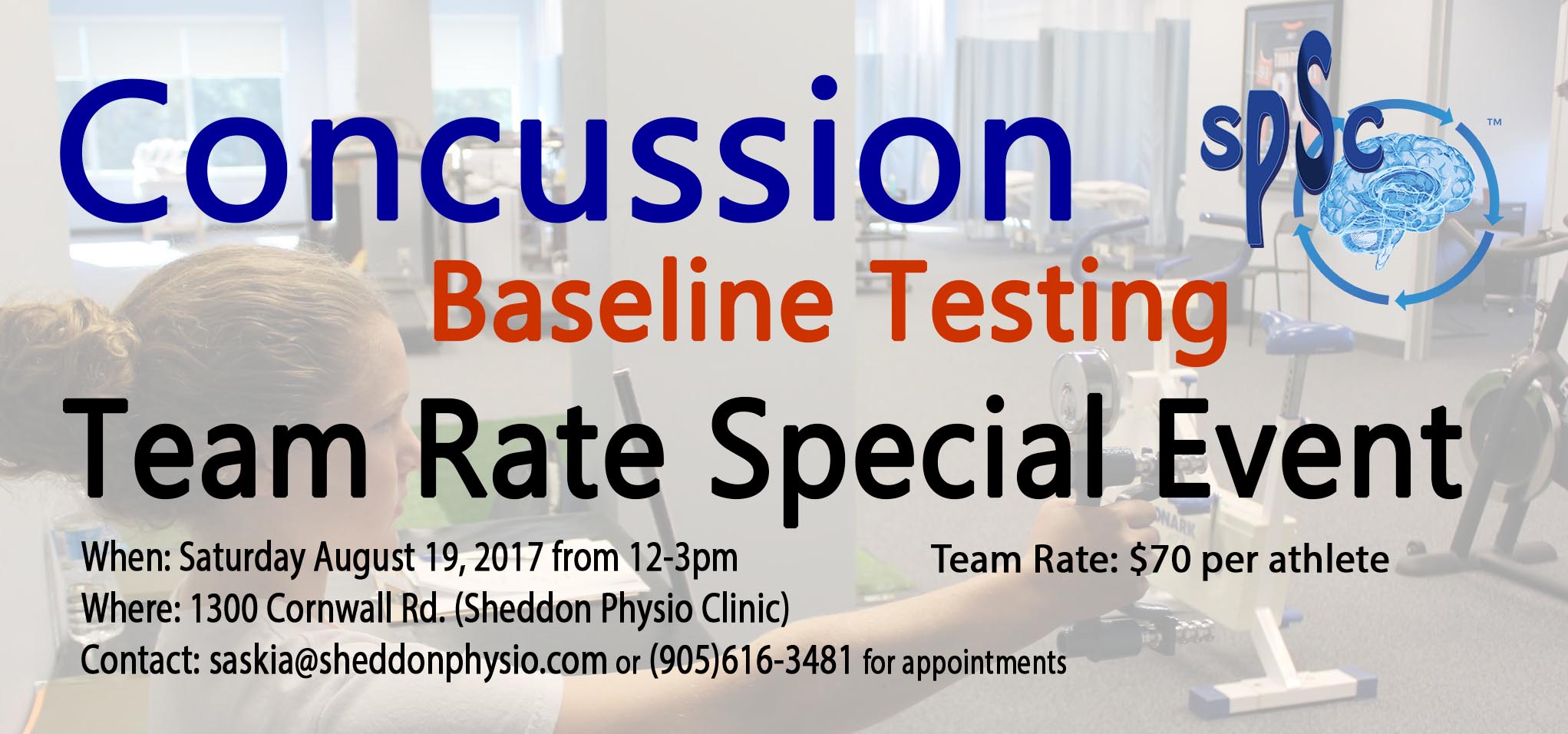 Concussion Baseline Testing 2017 Sheddon Physio Sports Clinic Oakville Mississauga