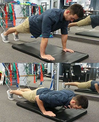 push ups exercise soccer injury prevention Sheddon Physio Sports Clinic Oakville Mississauga