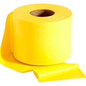resistance band roll yellow