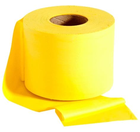 resistance band roll yellow