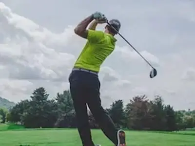 golf player after physio treatment