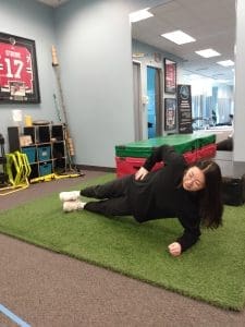 Side Plank with Hip Abduction running injury prevention exercise