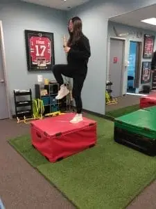 Step Ups to High Knee running injury prevention exercise