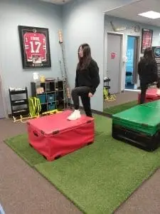 Step Ups to High Knee running injury prevention exercise