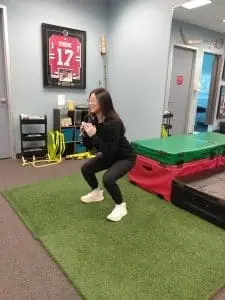 running injury prevention exercise goblet squats