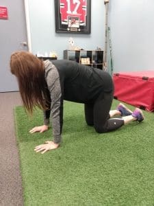 golf player child pose mobility exercise