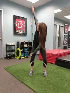 golf player hip mobility exercise