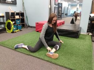 golf player hip mobility exercise