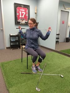 golf player mobility