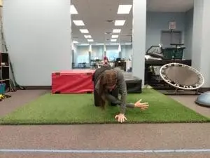 golf player thread the needle exercise