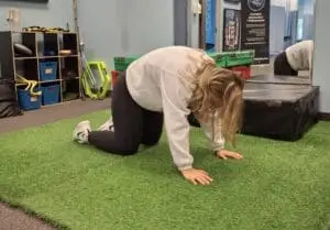 cat cow exercise for cyclists