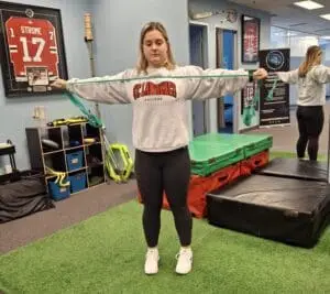 banded pull aparts exercise for cyclists