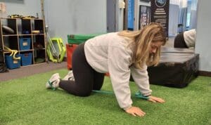 bird dog exercise for cyclists