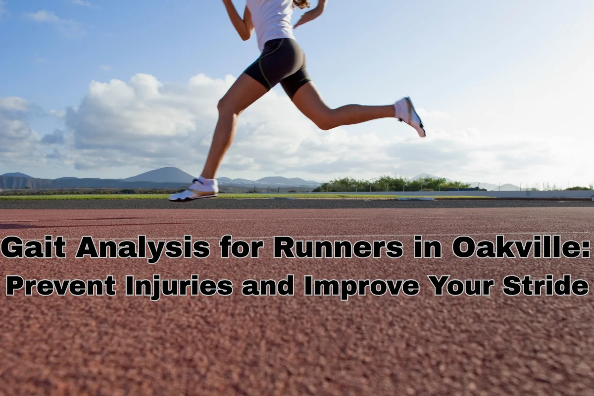 Oakville running gait analysis — runner on track
