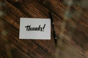 thank you sign