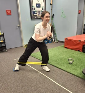 hip abduction exercise with band