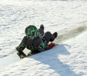 falling on ice