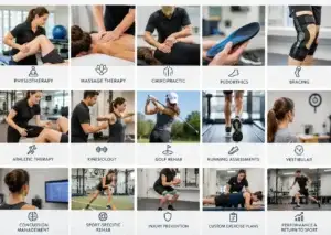 photos of all the services we off, physio, chiro, massage etc.